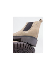 Taupe Boots by Mrs. Ginova with Elastics on the Laterals