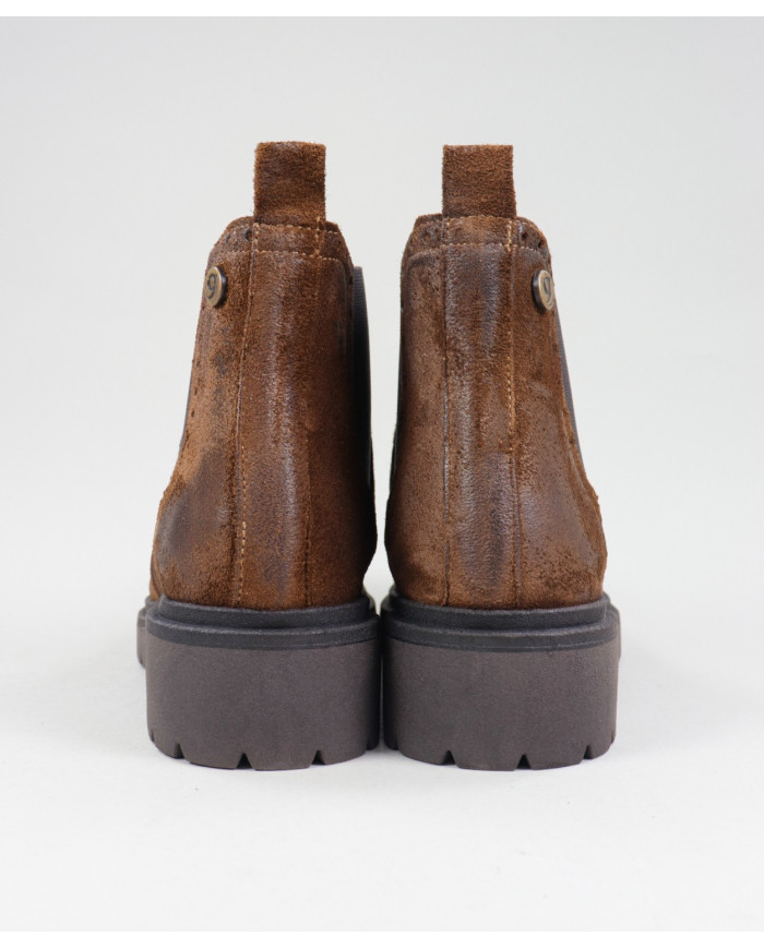 Camel de Senhora Ginova Boots with Elastics on the Laterals
