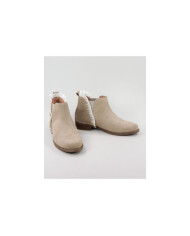 Botas Planas Ginova con Cordón y Elástico