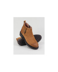 Botas Camel de Senhora Ginova com Fecho