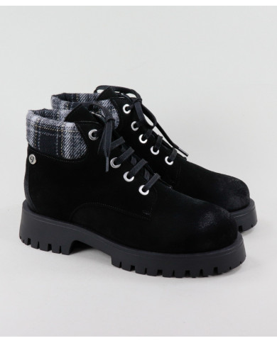 Botas de mujer Ginova con panel de tela