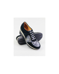 Blue Ginova shoes of Cunha Wholesalers