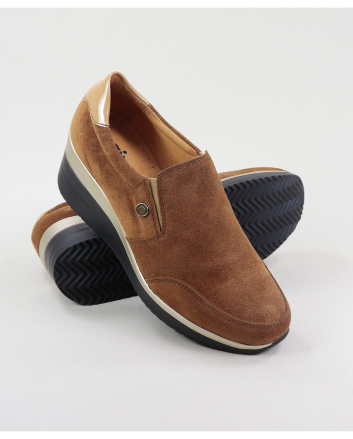 Camel Ginova shoes of Elastic in Cunha