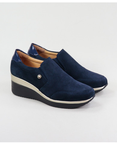 Blue shoes Ginova from Elastic in Cunha