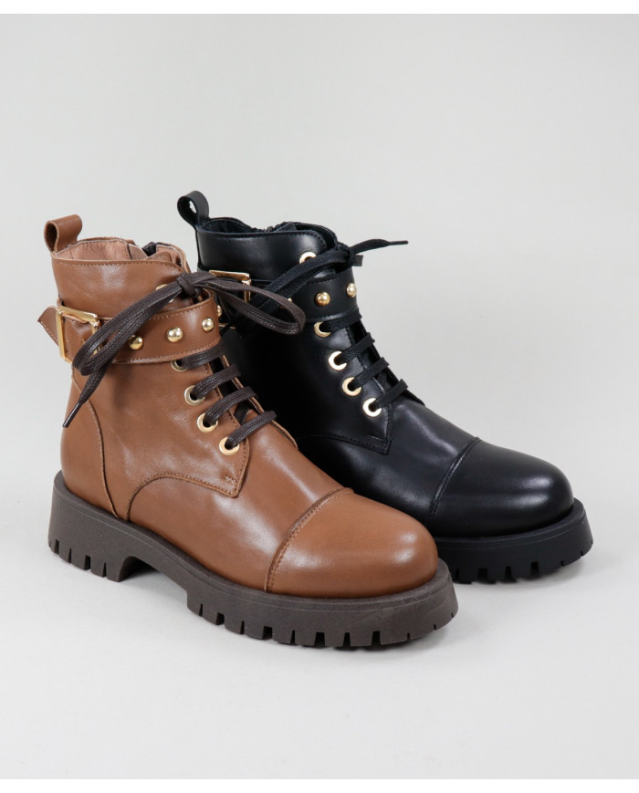 Botas militares de mujeres Ginova en Skin