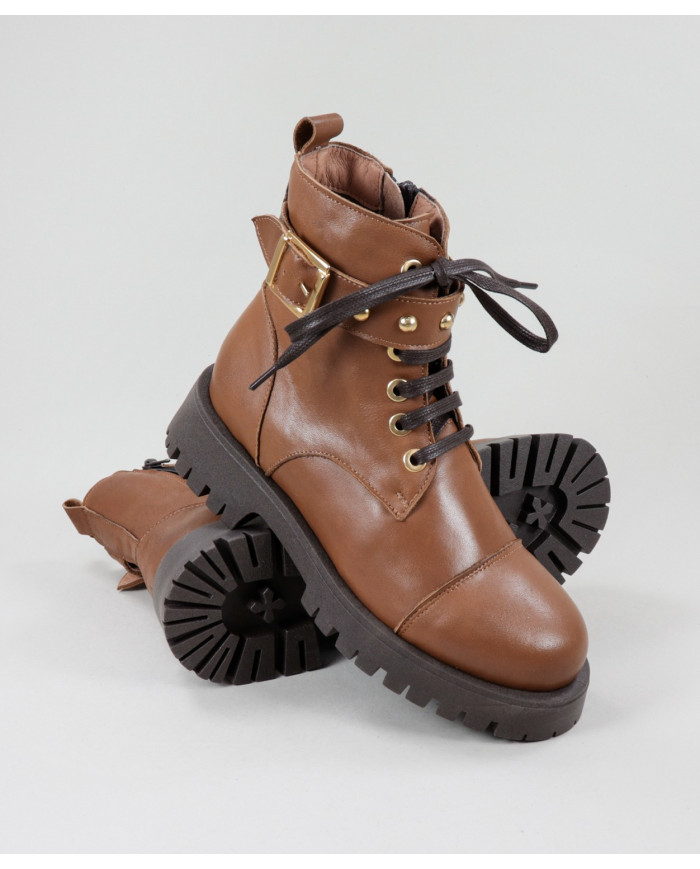 Botas militares de mujeres Ginova en Skin