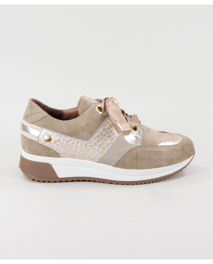 Zapatillas de mujeres Ginova con diversas texturas