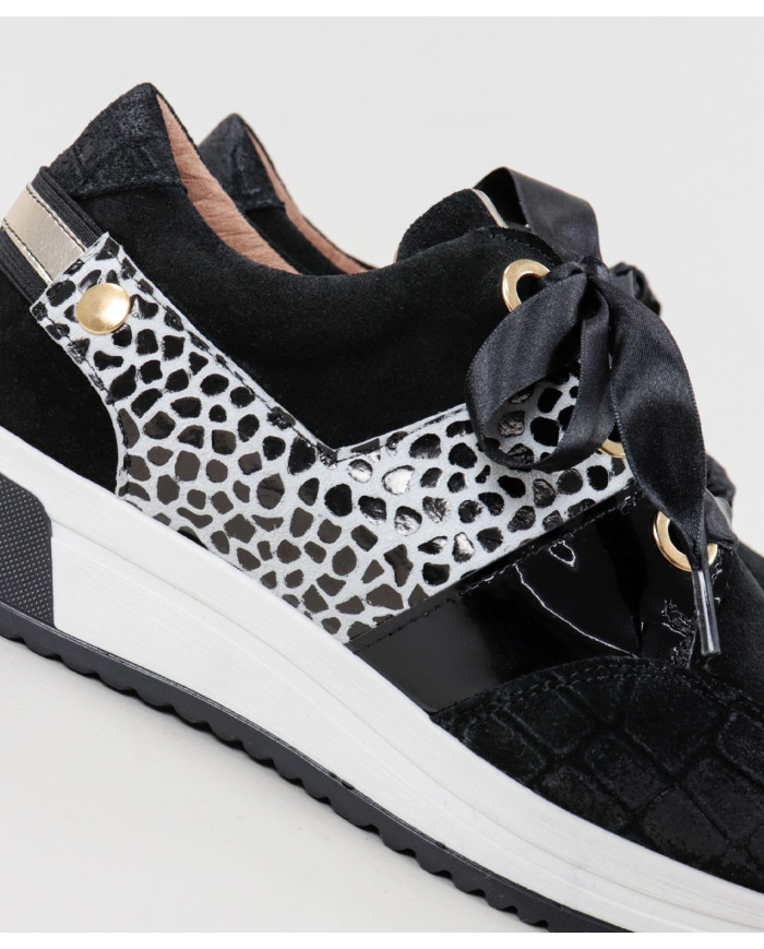 Zapatillas de mujeres Ginova con diversas texturas