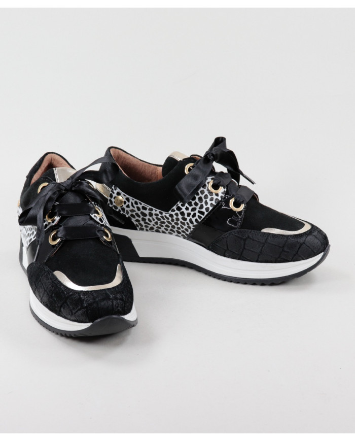 Zapatillas de mujeres Ginova con diversas texturas