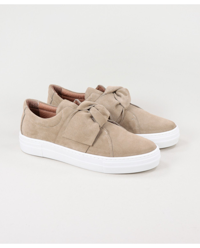 Women's Taupe Ginova Trainers with Lace