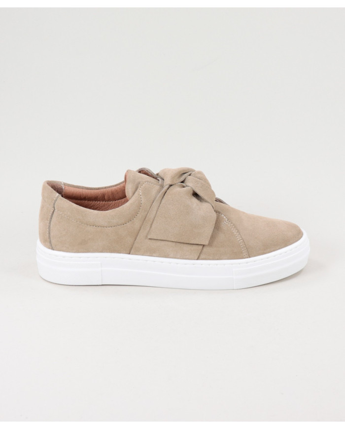 Women's Taupe Ginova Trainers with Lace