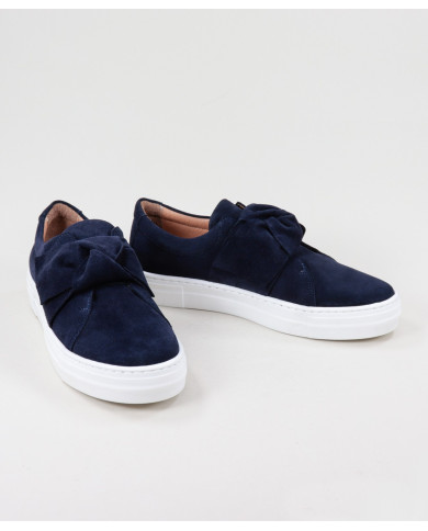 Sapatilhas Azul Ginova Femininas com Laço