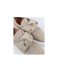 Sapatilhas Taupe  Ginova Femininas com Laço