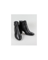 Botins Pretos Ginova Elegantes com Fecho