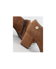 Botins Camel de Senhora Ginova de Salto Médio