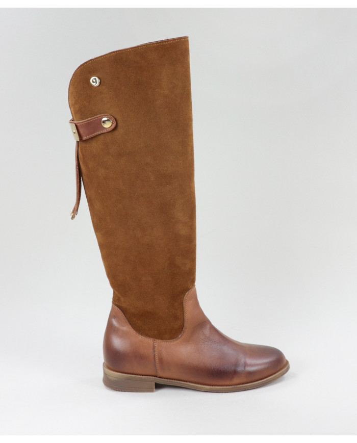 Botas Cano Alto Ginova con aplicación de metal