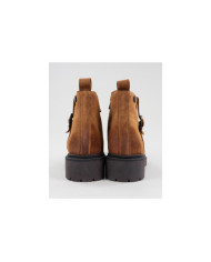 Botas Camel de Senhora Ginova com Fecho