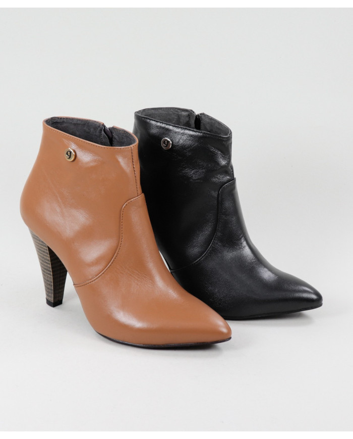 Botins de Senhora Ginova em Pele