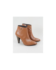 Botins Camel de Senhora Ginova em Pele