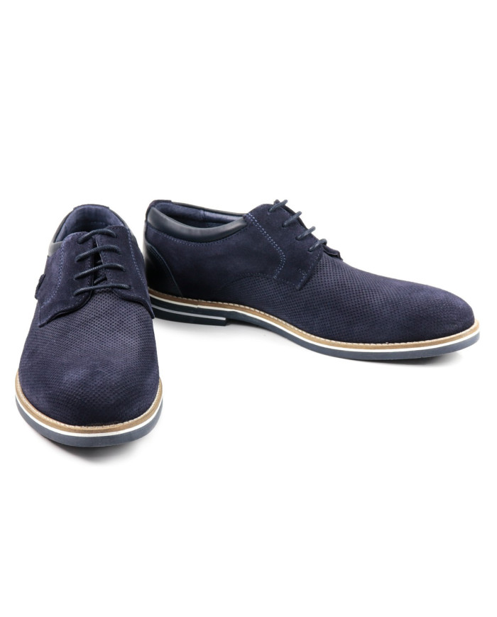 Blue Shoe of Man Ginova in Camurça