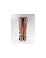 Botas Camel de Cano Alto Ginova com Fivela