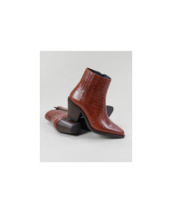 Botas Camel Texanas de Salto Médio Ginova