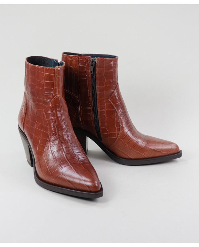 Camel Texanas Ankle Boots Medium Ginova