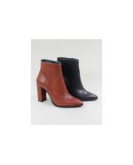 High Ginova Heel Boots with Embossed Skin