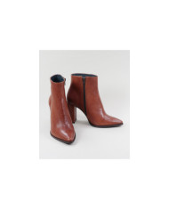 Botas de tacón de alta Ginova con piel embosada