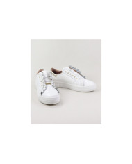 Sapatilhas Brancas Ginova Femininas com Folhos