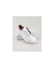 Women's Ginova White Trainers with Folhos