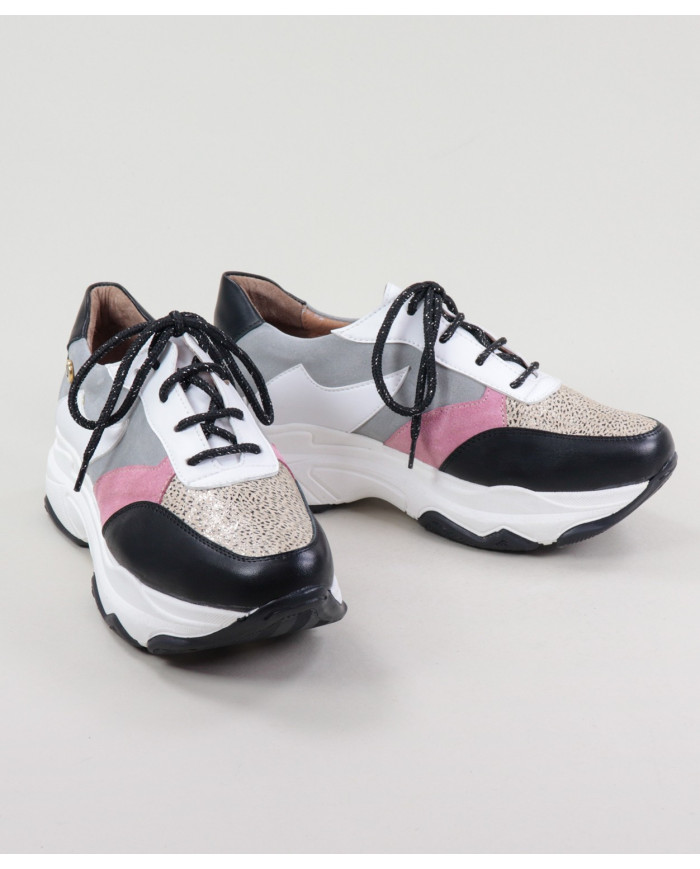 Women's Black Ginova Trainers with Wholesalers