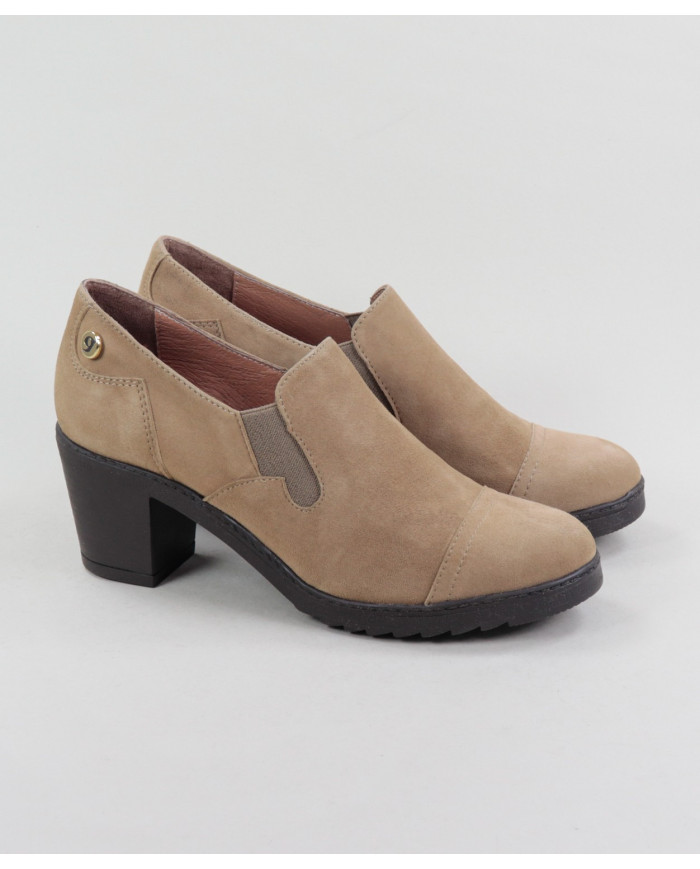 Botins Camel de Senhora Ginova com Elástico