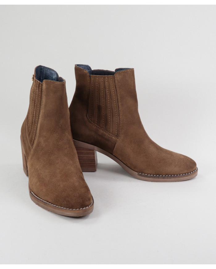 Camel Texanas Ankle Boots Medium Ginova