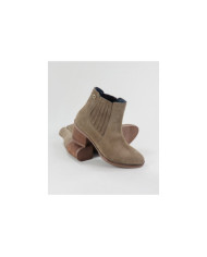 Botas Taupe Texanas de Salto Médio Ginova