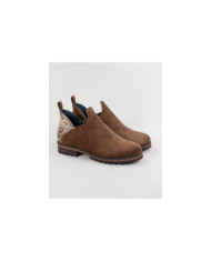 Botins Camel Rasos Ginova com Recorte