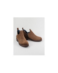 Botins Camel Rasos Ginova com Recorte