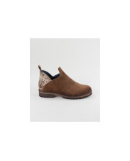 Botins Camel Rasos Ginova com Recorte