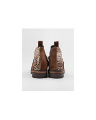 Botins Camel Rasos Ginova com Recorte