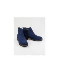 Blue Boots Rasas Ginova with Rebordo Decorated