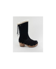 Women's Black Boots Ginova with Cords