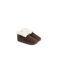 Brown Women's Pantufas with Pelo