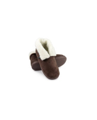Pantufas de Mulher Castanhas com Pelo