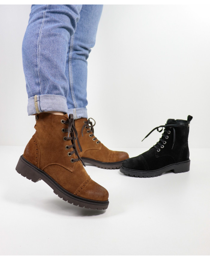 Botas Militares Ginova Femininas em Camurça