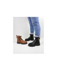Botas Militares Ginova Femininas em Pele