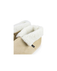 Beige Women's Pantufas with Pelo