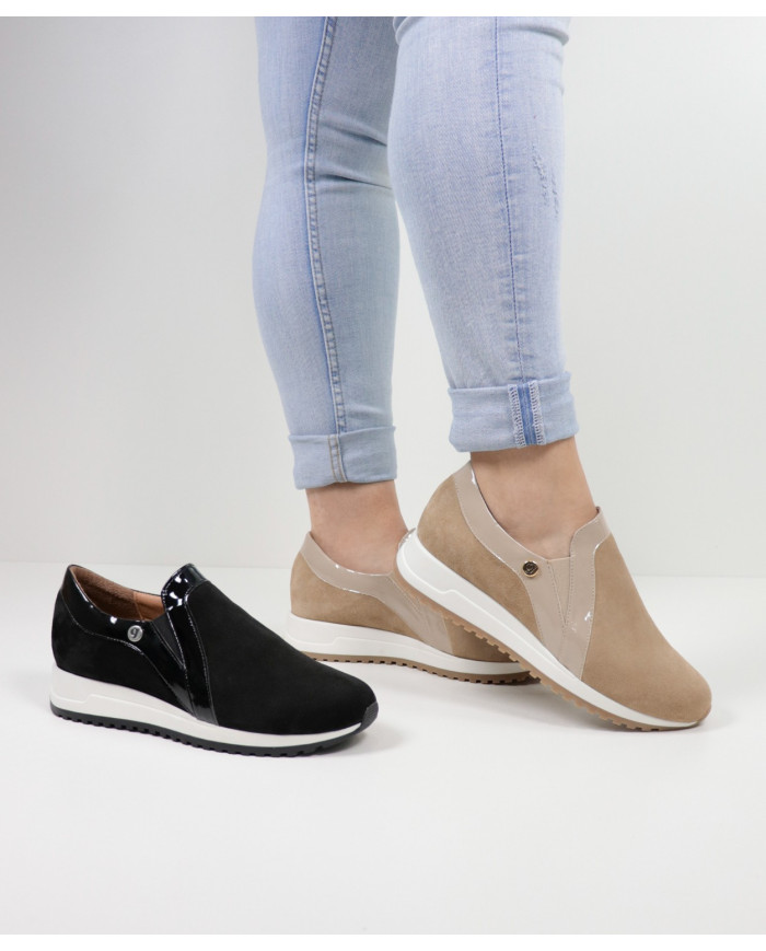 Zapatos Ginova con Elástico en los Laterales