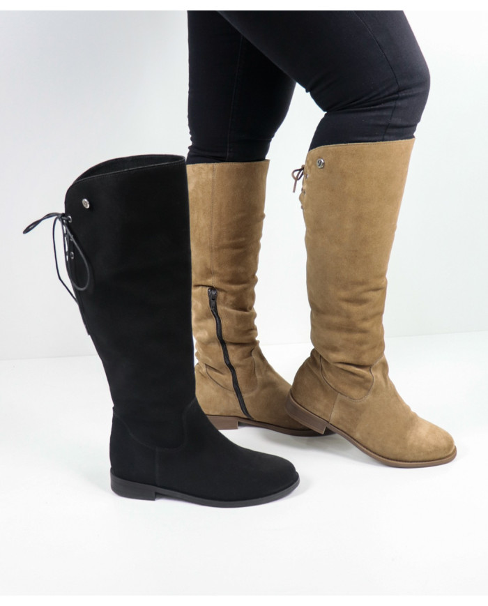 Botas de Cano Alto Ginova com Cordões Ajustáveis