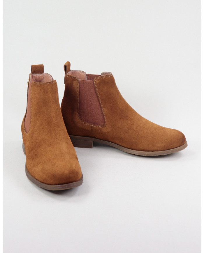 Botas Camel Ginova Femininas em Camurça