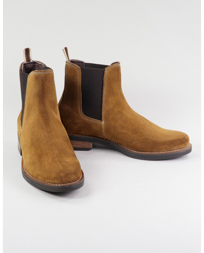 Taupe Boots by Madame Ginova with Elastics